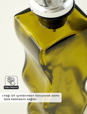 Wavy 2'li Yağlık Sirkelik Seti Amber-Yeşil (250 cc)