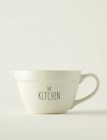 My Kitchen Seramik Karıştırma Kasesi Beyaz (1700 cc)