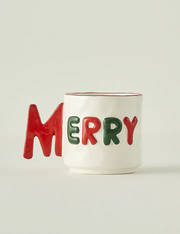Merry Yılbaşı Stoneware Kupa (360 cc)