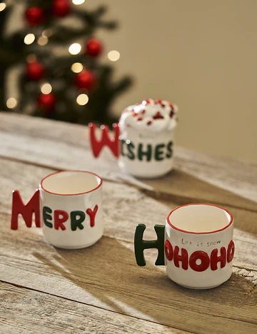 Merry Yılbaşı Stoneware Kupa (360 cc)