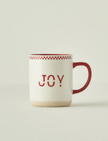Joy Yılbaşı Stoneware Kupa Kırmızı (470 cc)