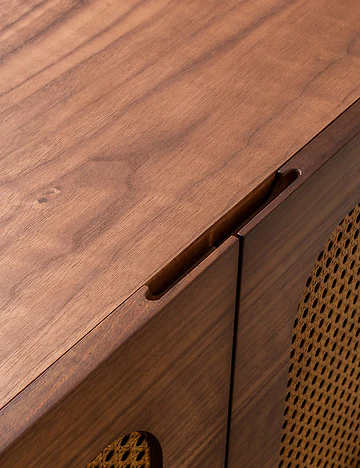 Rattan Konsol Ceviz (141x31x75 cm)