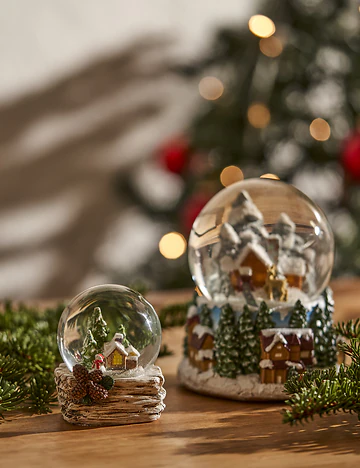 Snow Ball Yılbaşı Kar Küresi (11x11x15 cm)