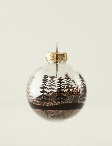 Christmas 3'lü Dekoratif Süs Kahverengi (8 cm)