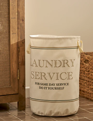 Laundry Deluxe Service Çamaşır Sepeti Beyaz (36x50 cm)