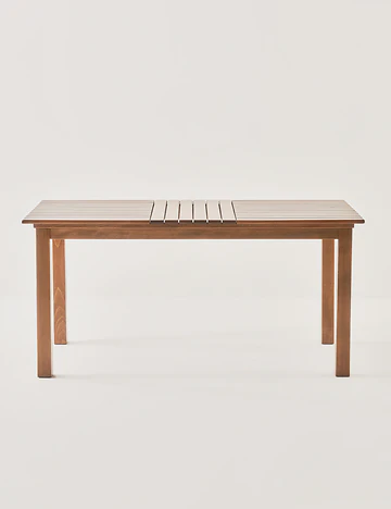 Anise Doğal Ahşap Bahçe Masası Naturel (80x140 cm)