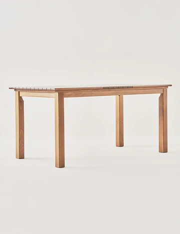 Anise Doğal Ahşap Bahçe Masası Naturel (80x160 cm)