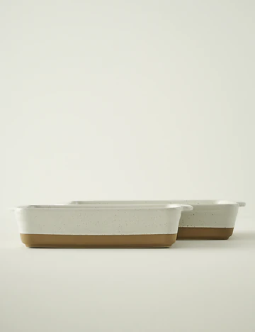 Margot Stoneware Fırın Kabı Beyaz (33,1x19,6x7 cm)