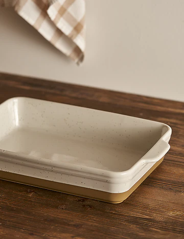 Margot Stoneware Fırın Kabı Beyaz (38,7x24,2x7,2 cm)
