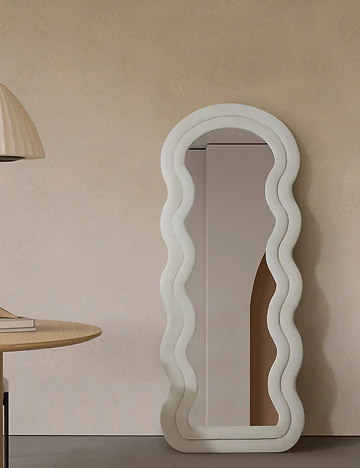 Curved Boy Aynası Beyaz (70x170 cm)