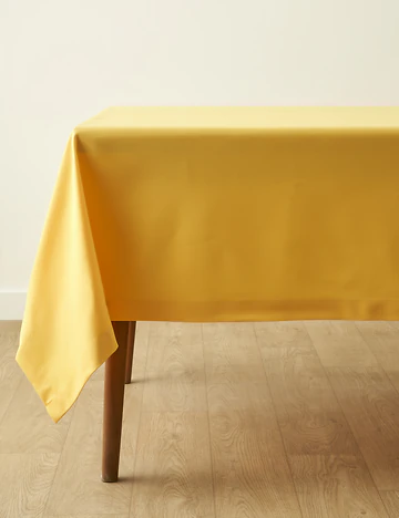 Clara Pamuklu Canvas Masa Örtüsü Sarı (150x250 cm)