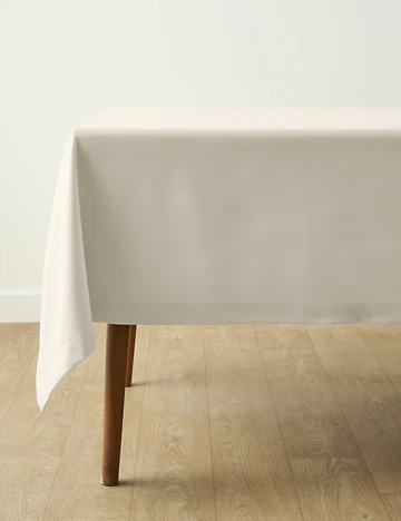 Clara Pamuklu Canvas Masa Örtüsü Krem (150x250 cm)