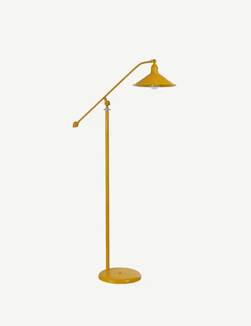 Piper Metal Başlıklı Lambader Sarı (25x30x155 cm)
