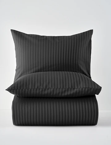 Premium Tencel Çift Kişilik Saten Nevresim Seti Antrasit (200x220 cm)