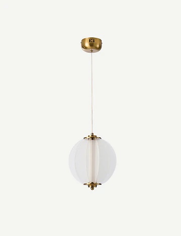 Olvera 18 Watt 3000K Yuvarlak Bakır Tekli Led Sarkıt Avize Eskitme (20x70 cm)