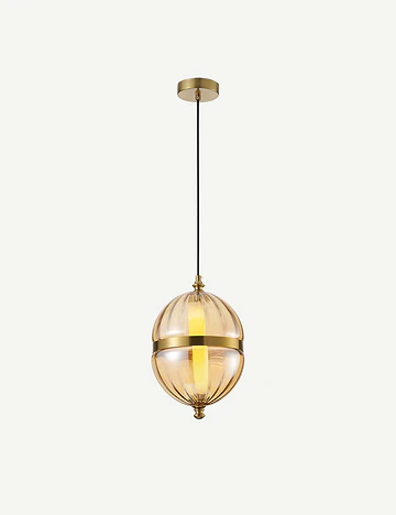 Ivanna 6 Watt 3000K Ledli Bal Camlı Tekli Sarkıt Led Avize (20x70 cm)