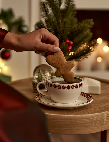 New Year Yılbaşı 2'li Porselen Çay Fincanı Seti (270 cc)