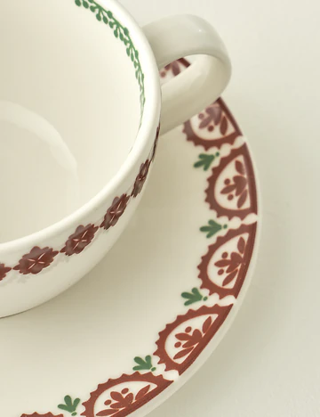 New Year Yılbaşı 2'li Porselen Çay Fincanı Seti (270 cc)
