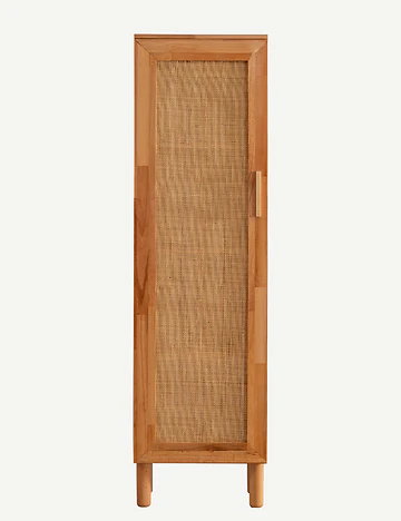 Seravin Tek Kapaklı Gardırop Naturel (50x50x180 cm)
