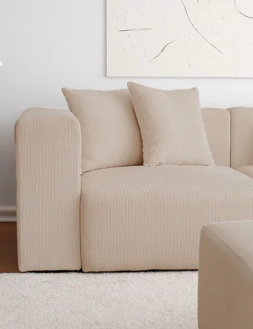 Abby Modüler L Koltuk Bej (110x305x68 cm)
