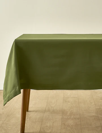 Clara Pamuklu Canvas Masa Örtüsü Yeşil (150x250 cm)