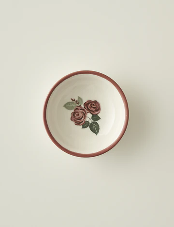 Rose Porselen Kase (13 cm)