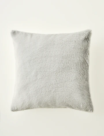 Tina Rabbit Peluş Dekoratif Yastık Kılıfı Gri (43x43 cm)