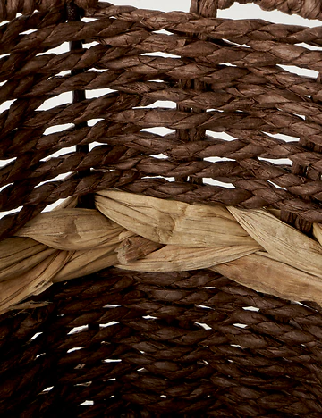 Neroa Kulplu Sepet Naturel (29x24x20 cm)