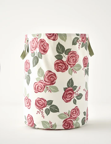 %100 Pamuk Rose Çamaşır Sepeti Mürdüm (36x50 cm)