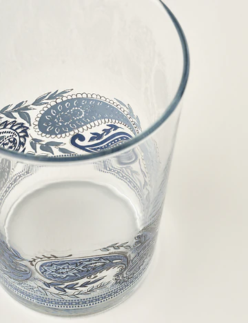 Paisley Meşrubat Bardağı Mavi (510 cc)