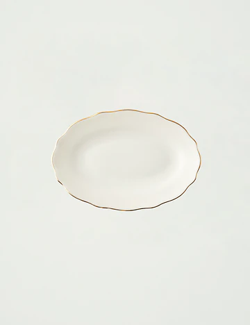 Victoria Porselen Sunum Tabağı Gold (20 cm)