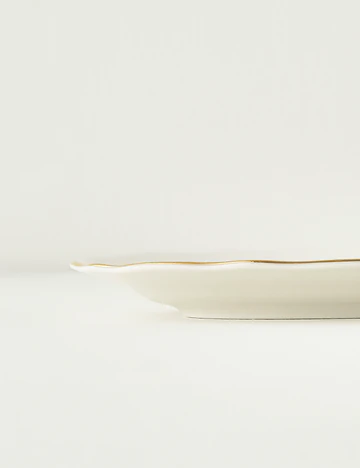 Victoria Porselen Sunum Tabağı Gold (20 cm)