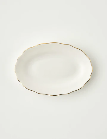 Victoria Porselen Sunum Tabağı Gold (25 cm)