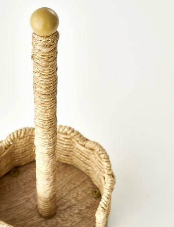 Scallop Kağıt Havluluk Koyu Bej (14x14x33 cm)