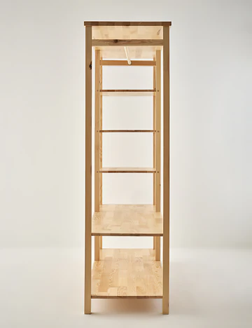 Monroe Açık Gardırop Naturel (156x52x180 cm)