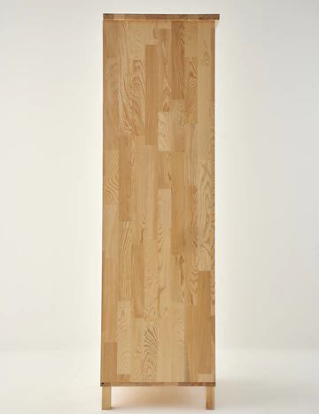 Monroe Tek Kapaklı Gardırop Naturel (50x52x180 cm)