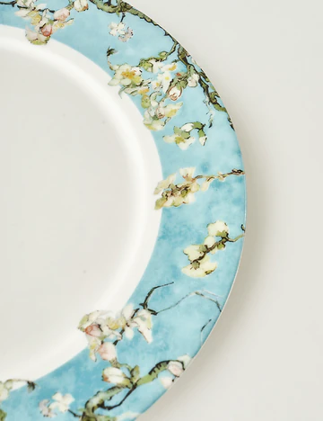 Van Gogh Almond Blossom Porselen Servis Tabağı Turkuaz (27 cm)