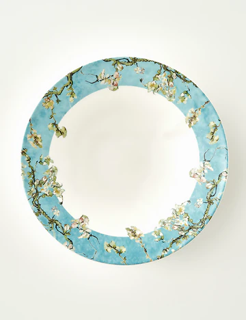 Van Gogh Almond Blossom Porselen Salata Kasesi Turkuaz (29 cm)