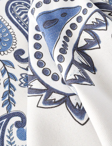 Paisley Pamuklu 2'li Kurulama Bezi Mavi (40x50 cm)