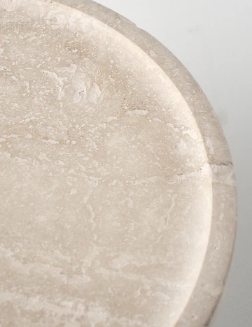 Ephesus Traverten 3'lü Sunum Seti Naturel (25 cm)