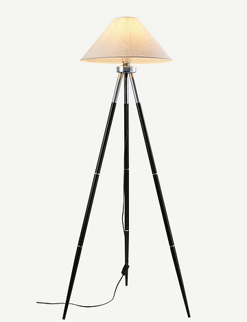Belvano Tripod Lambader Siyah (45x143 cm)