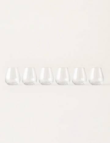 Columba Kristal Bardak 6'lı Naturel (380 cc)