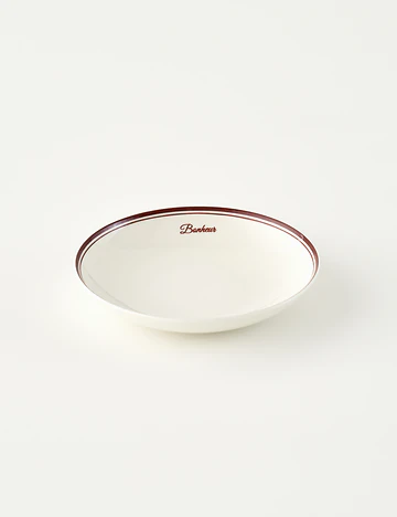 Bonheur Porselen Çukur Tabak Bordo (20 cm)
