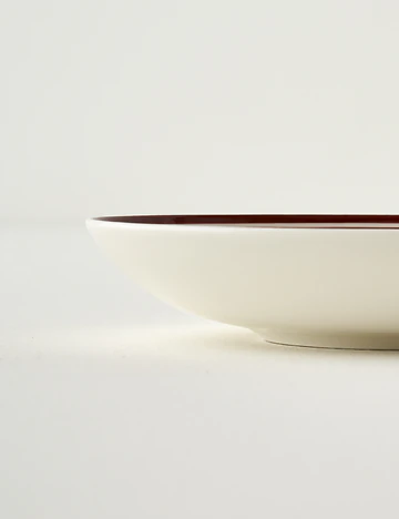 Bonheur Porselen Çukur Tabak Bordo (20 cm)