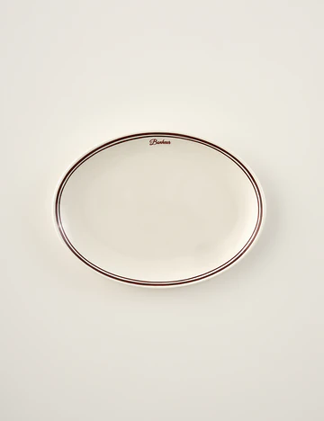 Bonheur Porselen Sunum Tabağı Bordo (31 cm)