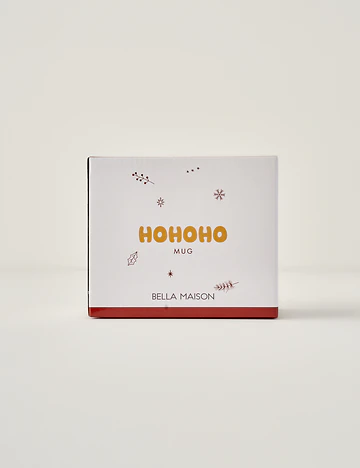 HoHoHo Yılbaşı Stoneware Kupa Kırmızı (370 cc)