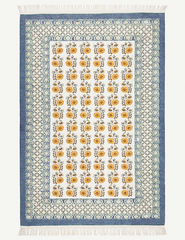 %100 Pamuk Spring Kilim Mavi (80x150 cm)