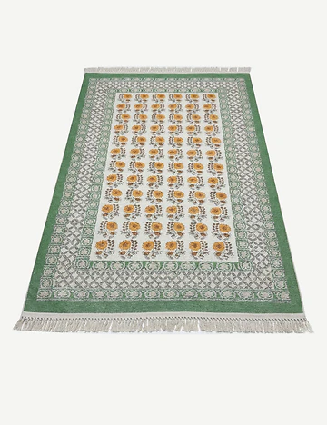 %100 Pamuk Spring Kilim Yeşil (120x180 cm)