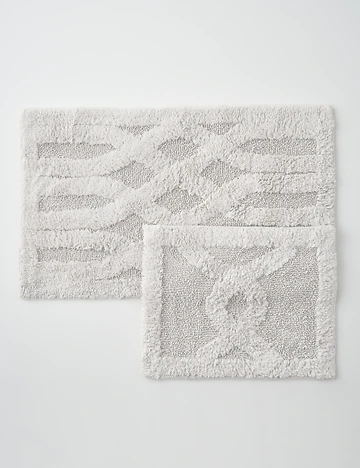 %100 Pamuk Calista Paspas Takımı Ekru (60x100 cm)