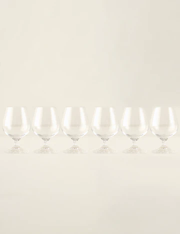 Shape Kristal 6'lı Kahve Yanı Su Bardağı Naturel (180 cc)